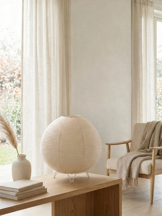 Wabi-Sabi Table Lamp – Nordic Cozy Bedroom Lighting
