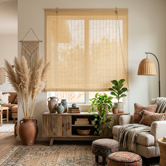 Natural Bamboo Blind — Soft Light & Privacy For Windows and Balconies