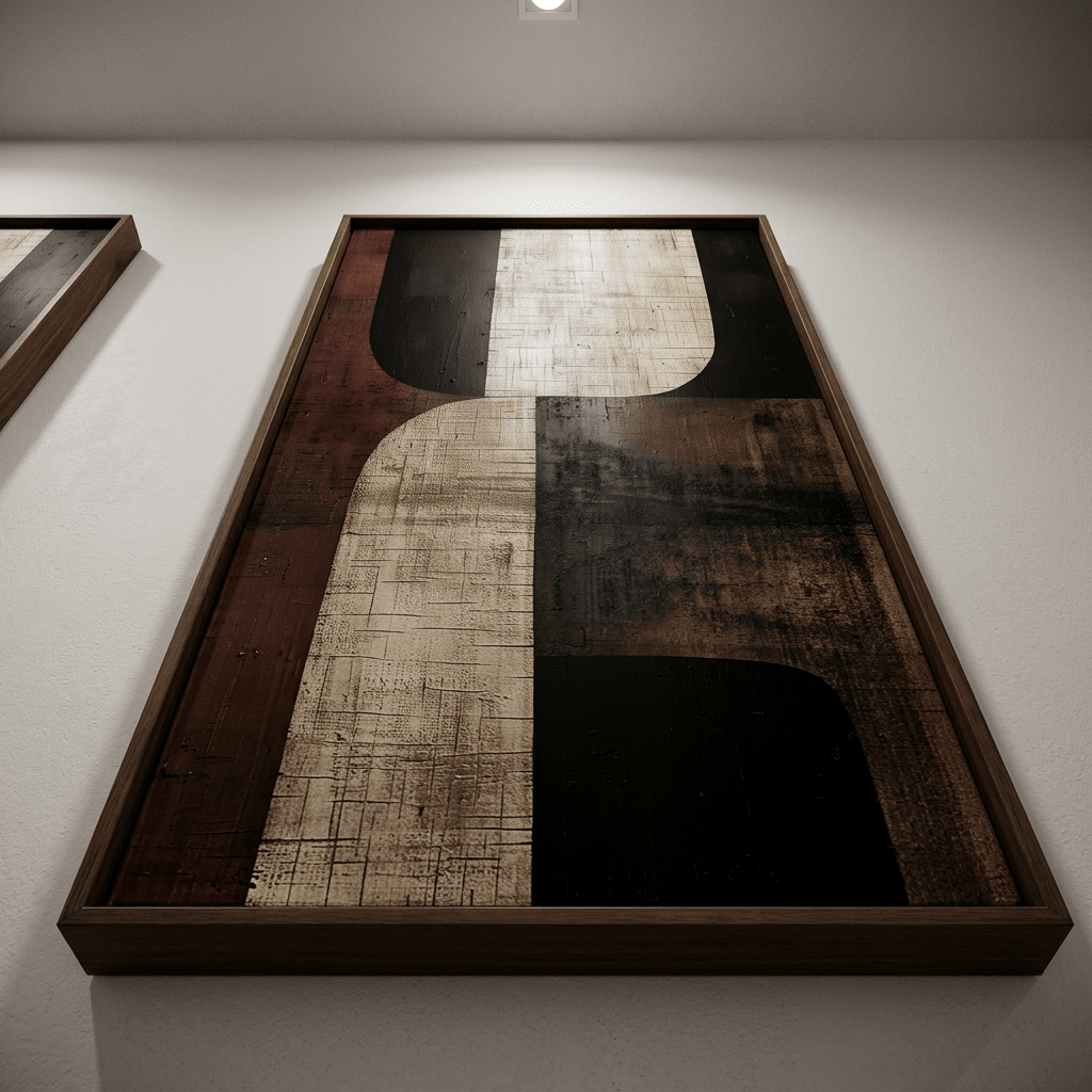 Large Abstract Canvas Wall Art – Neutral Wabi Sabi Wall Decor - Cosavia