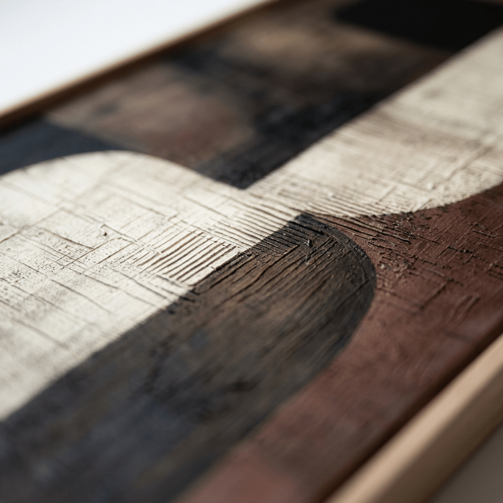 Large Abstract Canvas Wall Art – Neutral Wabi Sabi Wall Decor - Cosavia