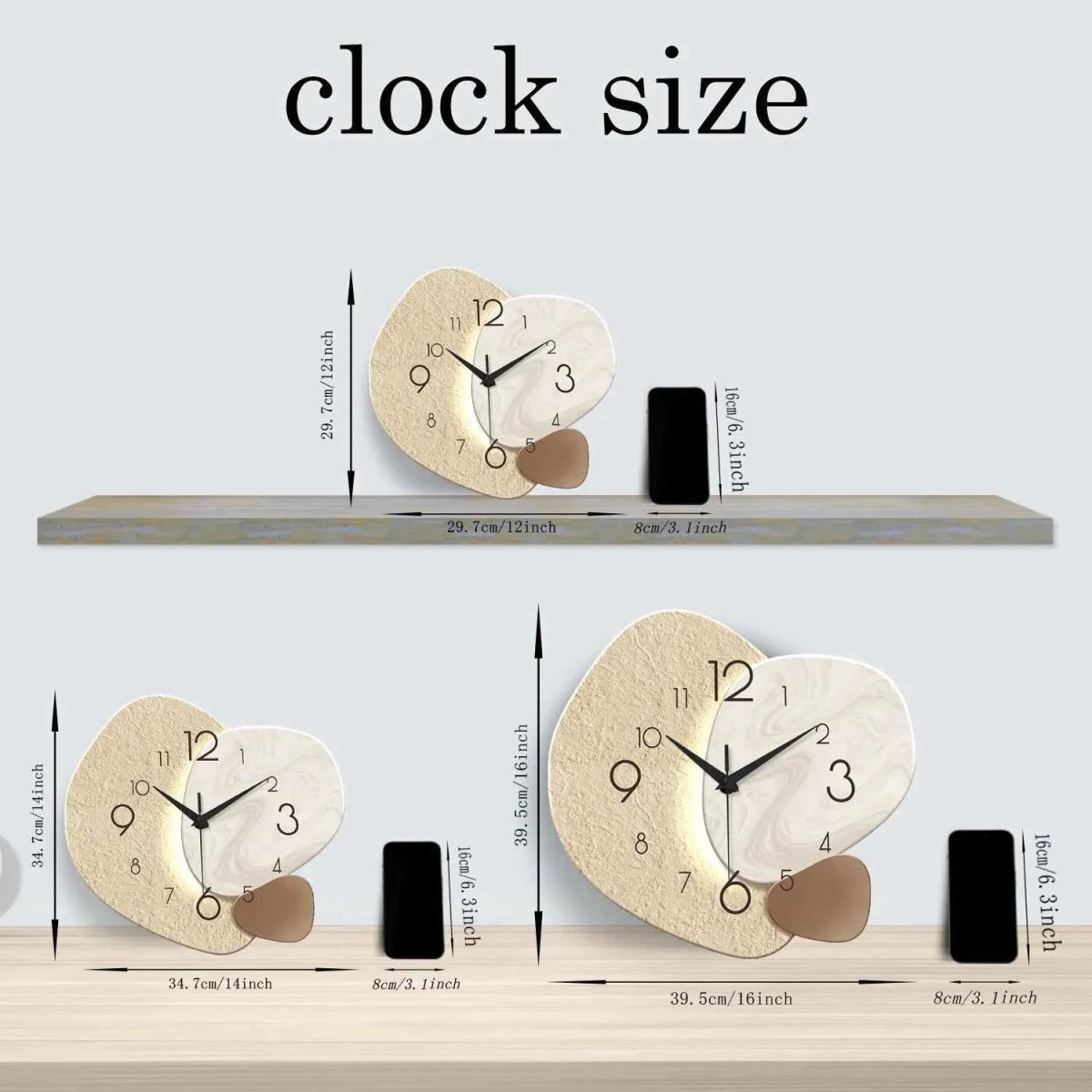 Silent Modern Wall Clock | Minimal Wall Decor - Cosavia