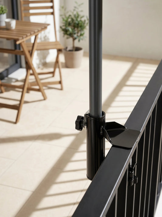 Balcony Umbrella Holder — Shade Without a Bulky Base